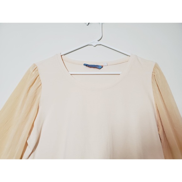 JOHNNY WAS VTG 90s Bell Sleeve Scoop Neck Top Womens Medium - Picture 6 of 9